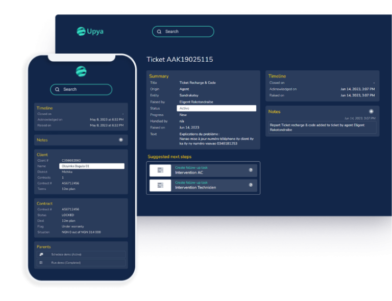 Upya | Ticketing System | Field ticketing software